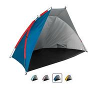 AQUASTIC Tienda de Playa Concielo Ligera Compacta y Protectora Tienda de Campaña con UPF 50 120x210x120 cm Fabricada en Poliéster Resistente y Fibra de Vidrio Ideal para la Playa Color Gris