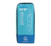 AQUASTIC Touring 12'6" Sup Board Mochila Ligera cómoda de Usar Plegable Color Azul