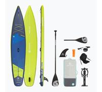 AQUASTIC Touring 12'6" Sup Board Set - Juego Completo: 2 remos 2 en 1, 2 Asientos de Kayak, Leash, Bomba, Mochila, Drop Stitch Lite+, 381 x 76 cm, 165 kg, Touring, Ligero y Resistente, para Viajes