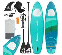 AQUASTIC Vista - Tabla Hinchable de Sup de 11 '2", Forma Todoterreno, Drop Stitch Lite, 340 x 89 x 15 cm, Desplazamiento de 340 L, Carga máxima de 150 kg, Ventana subacuática, Almohadilla Deslizante
