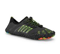 AQUASTIC Zapatillas de Agua para Adultos y para Niños con Cordones 37 EU Gris Escarpines Acuáticos con Suela Antideslizante Duradera y con Plantilla Suave de Espuma EVA Snorkel Playa Piscina Aqua