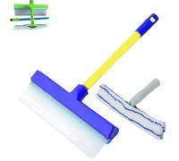 AquaSwipe Window Squeegee, Alisanda 3-in-1Recyclable Silicone Window Squeegee Kit, Upgrade Silicone Window Squeegees Window Cleaner for Home, Car Windshield (Blue)