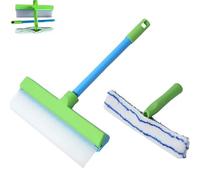 AquaSwipe Window Squeegee, Alisanda 3-in-1Recyclable Silicone Window Squeegee Kit, Upgrade Silicone Window Squeegees Window Cleaner for Home, Car Windshield (Green)