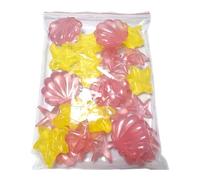 Aquatic Cold Stones - Nautical Beverage Chillers, 24 Count with Shell Shapes, BPA-Less Pliable, Fast Freezing Technology, Refreshing Tool for Mixologists and Backyard Barbecue Enthusiasts