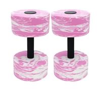 Aquatic Dumbbells, Aerobic Exercise Water Foam Dumbbell, 10.63x5.71 inches Compact Ergonomic Pool Fitness Equipment Workouts Set for Travel, Home, Vacation and Holiday