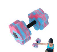Aquatic Exercise Dumbbells, Lightweight Water Barbells, Foam Weights, Non-Slip Pool Fitness Equipment for Strength and Endurance, Training, Purple, Blue