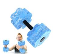 Aquatic Exercise Dumbbells, Lightweight Water Barbells, Foam Weights, Non-Slip Pool Fitness Equipment for Strength and Endurance, Training, Purple, Blue