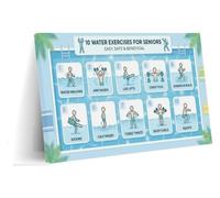 Aquatic Fitness For Seniors Poster Top Ten Drills