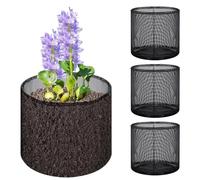 Aquatic Plant Basket - Floating Aquatic Mesh Breathable Planting Bags | Pond Plants Baskets | Floatings Pond Plants Basket | 4X Floating Plant Pot For Water Planting Indoor Garden Balcony