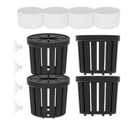 Aquatic Plant Holder | 4 Pieces Suction Cups Cultivation Cups - 4.6x4.6x3.7cm Aquarium Pots | Long Lasting For Freshwater Terrarium Home Workplace Decor Fish Tank Betta Shrimp