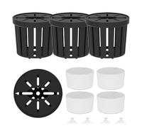 Aquatic Plant Holder, Aquarium Flowers Holder, Fish Tank Plant Holders, 4 Pieces Suction Cups Cultivation Cups, Aquarium Plants Pots For Fish Tank Betta Shrimp Freshwater Terrarium Home Workplace