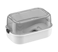 Aquatic Turtle Habitat, Drainage Turtles Aquarium, Multi Function Reptile Tank, Small Reptiles Enclosure, 17.32x11.42 Inch, Includes Dedicated Areas for Swimming, Feeding & Resting