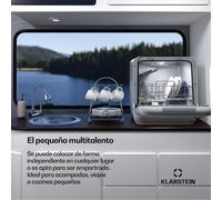 Aquatica lavavajillas de mesa | 42 cm | 3 programas | 2 servicios Klarstein