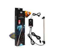 Aquatop TH-C800 - Calentador de titanio de 800 W con controlador, sumergible para tanques de hasta 270 galones, ajustable de 20.0 a 33.3 °C, duradero para peces y tortugas grandes, TH-C800