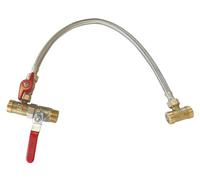 Aquawater - 104213 - Kit de derivación estándar con trenza de acero inoxidable EPDM flexible 50 cm - conveniente y rápido para instalar - adecuado para tipos de filtros con 3/4 accesorios femeninos