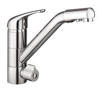 AQUAWATER - 105721 - Filtración de agua para beber - Grifo de 3 vías - Compatible con filtros bajo el fregadero