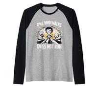 Aquel Que Camina, no Corre Camiseta Manga Raglan