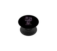 Aquel Que obtiene sabiduría ama la Vida Proverbios 19:8 Fe Biblia Dios PopSockets PopGrip Adhesivo