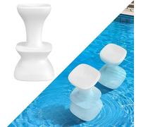 Aquenelle Taburete de piscina subacuático, sillas de piscina preponderadas para piscina, estación de relajación, taburetes de piscina con reposapiés, silla de piscina, asiento junto a la piscina,