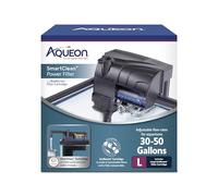 Aqueon Filtro de alimentación SmartClean para Acuario con Cartucho de Filtro EcoRenew, 30-50 galones