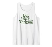 Aquí afuera prosperando Divertido Retro Camiseta sin Mangas