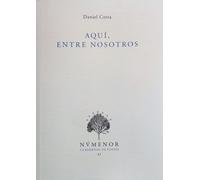 Aquí, entre nosotros: 41 (Cuadernos de poesía Númenor)