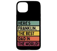 Aquí está Franklin El mejor papá del mundo Día del Padre Retro Carcasa para iPhone 15 Plus