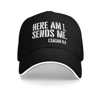 Aquí Estoy Me Envía Unisex Sombrero Transpirable Gorra De Béisbol Protección UV Gorra Trucker para Running Deporte Golf