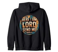 Aquí Estoy YO SEÑOR Envíame Isaías 6:8 Sudadera con Capucha