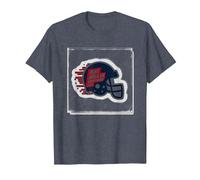 AquÌ Juega Un Quarterback | F˙tbol Americano Deportivo Camiseta, Hombre, Azul Jaspeado, S