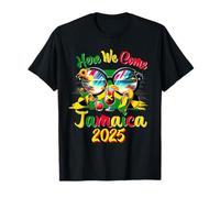 Aquí llegamos 2025 Jamaica Vacaciones Familiares Viaje de niñas Camiseta