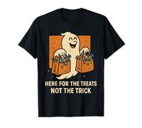Aquí para Las golosinas, no el Truco Fantasma Halloween Camiseta