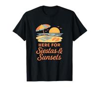 Aquí para Siestas & Puestas de Sol - Elementos mínimos de Verano Camiseta