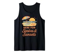 Aquí para Siestas & Puestas de Sol - Elementos mínimos de Verano Camiseta sin Mangas