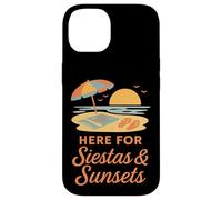 Aquí para Siestas & Puestas de Sol - Elementos mínimos de Verano Carcasa para iPhone 14