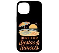 Aquí para Siestas & Puestas de Sol - Elementos mínimos de Verano Carcasa para iPhone 15