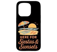 Aquí para Siestas & Puestas de Sol - Elementos mínimos de Verano Carcasa para iPhone 15 Pro