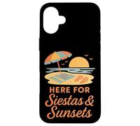 Aquí para Siestas & Puestas de Sol - Elementos mínimos de Verano Carcasa para iPhone 16 Plus