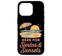 Aquí para Siestas & Puestas de Sol - Elementos mínimos de Verano Carcasa para iPhone 16 Pro