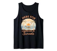 Aquí para Siestas & Sunsets - Hammock Horizon Art Camiseta sin Mangas