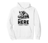 Aquí Piggy Piggy Caza De Jabalí Sudadera con Capucha
