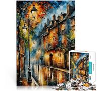 Aquí Siempre llueve. Rompecabezas para Adultos 1000 Piezas Alivia el estrés Vacaciones en casa Matar el Tiempo Regalos de Amigo Secreto 38x26cm