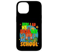 AQUÍ VOY MI PRIMER DÍA EN LA ESCUELA feliz estudiante comienza la escuela Carcasa para iPhone 14
