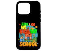 AQUÍ VOY MI PRIMER DÍA EN LA ESCUELA feliz estudiante comienza la escuela Carcasa para iPhone 16 Pro