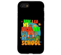 AQUÍ VOY MI PRIMER DÍA EN LA ESCUELA feliz estudiante comienza la escuela Carcasa para iPhone SE (2020) / 7 / 8