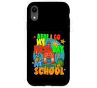 AQUÍ VOY MI PRIMER DÍA EN LA ESCUELA feliz estudiante comienza la escuela Carcasa para iPhone XR