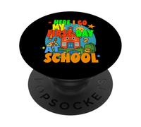 AQUÍ VOY MI PRIMER DÍA EN LA ESCUELA feliz estudiante comienza la escuela PopSockets PopGrip Adhesivo
