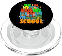 AQUÍ VOY MI PRIMER DÍA EN LA ESCUELA feliz estudiante comienza la escuela PopSockets PopGrip para MagSafe