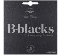 AQUILA B-Black Ukelele barítono, Juego de 4 cuerdas, DGBE - Re grave (CAQ 184U)