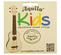 Aquila® KIDS - Cuerdas para ukelele (para aprendizaje temprano, apto para ukelele tenor, soprano y concierto, material Super NylGut